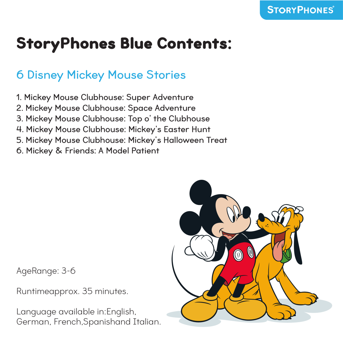 Disney StoryPhones with Mickey / Minnie - Sensory Toys