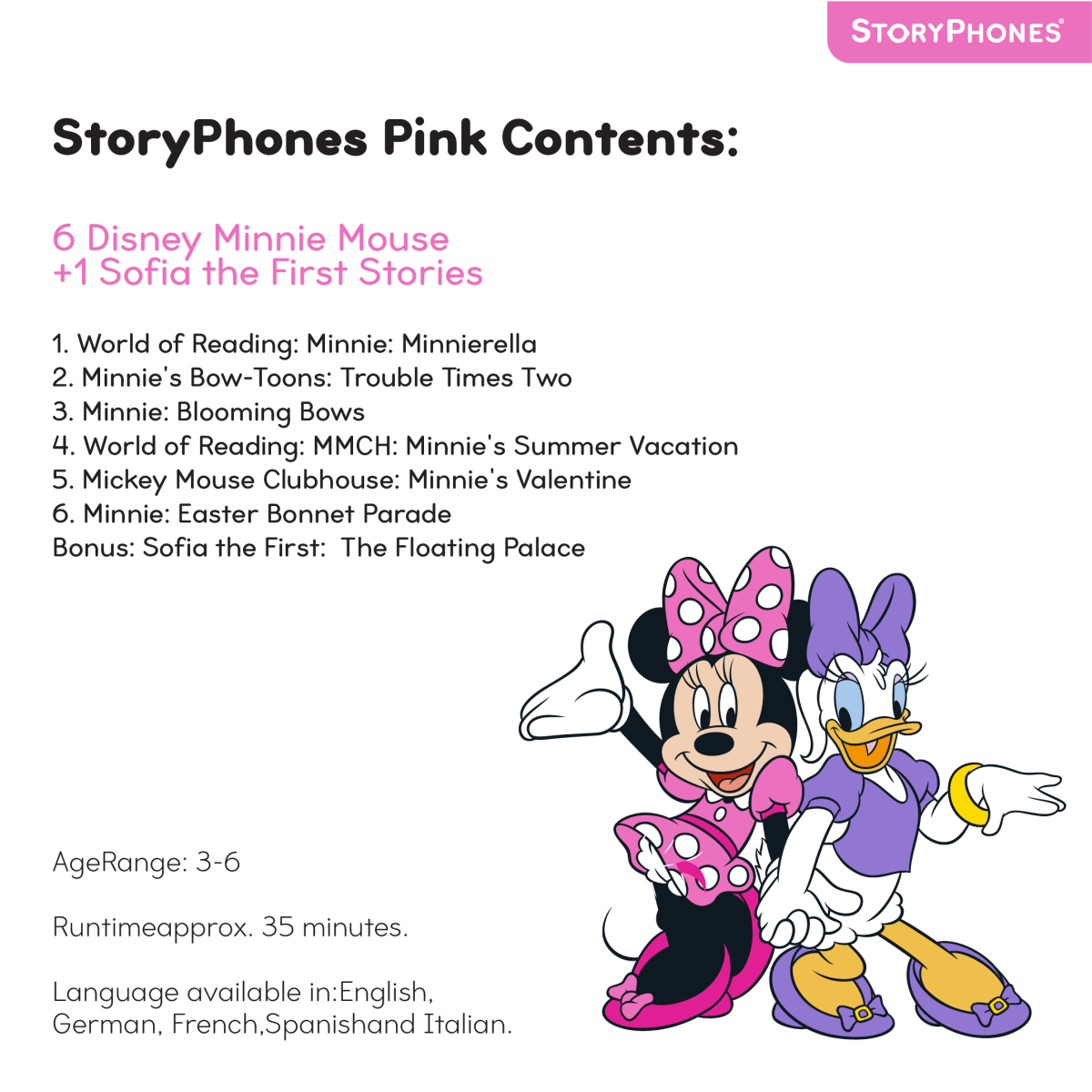 Disney StoryPhones with Mickey / Minnie - Sensory Toys