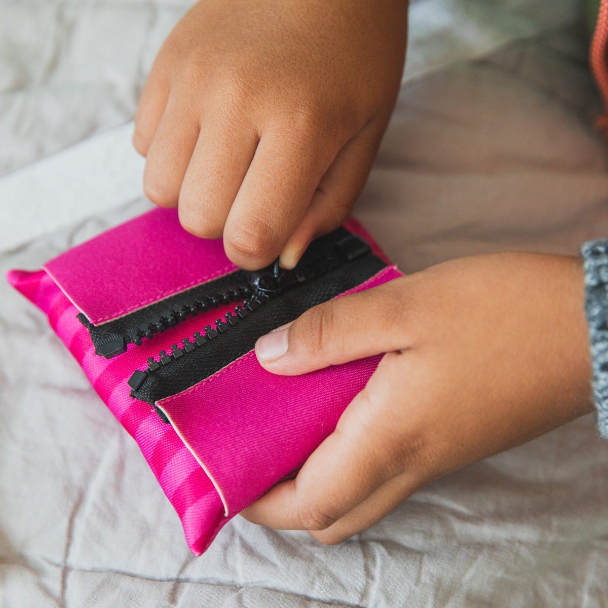 Dressing Skills Bean Bags - Fine Motor &amp; Fastening Practice Set - Sensory Toys