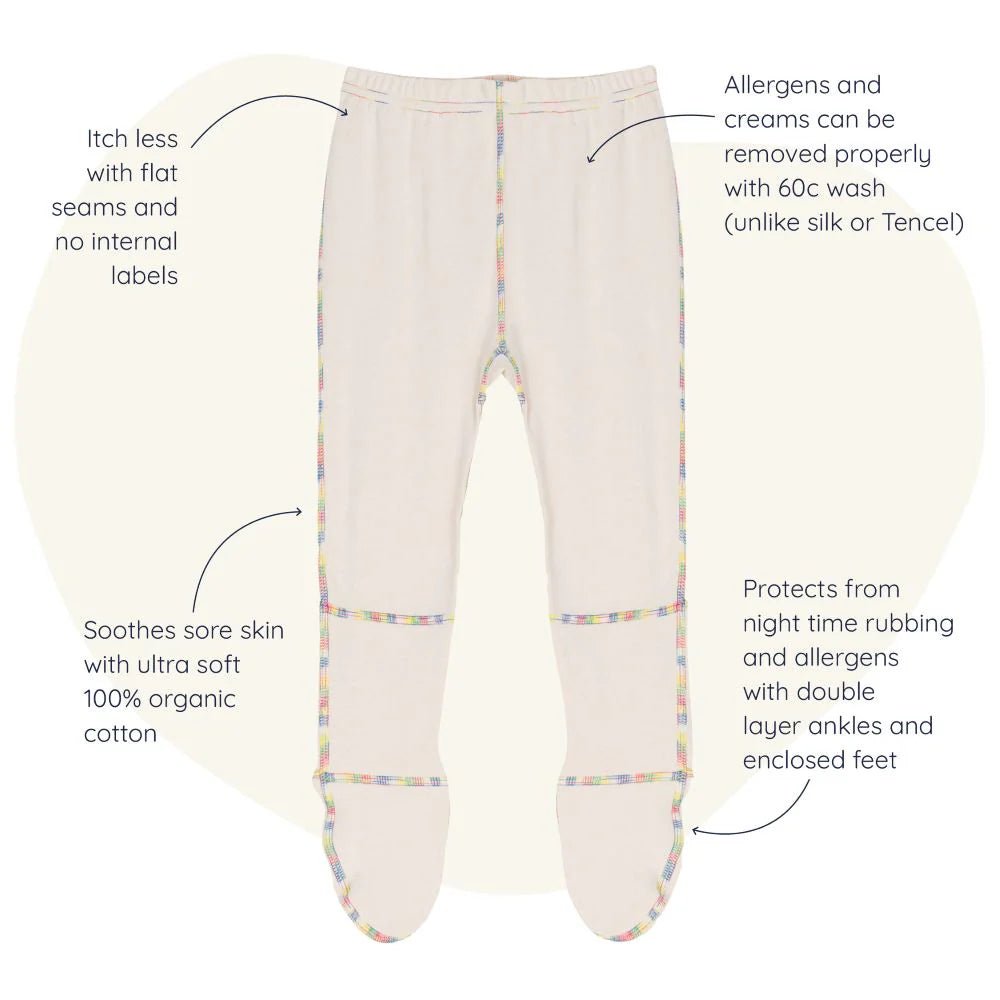 Eczema Ankle Protect PJ Bottoms Eco - Organic - Bodyvests and Sleepwear