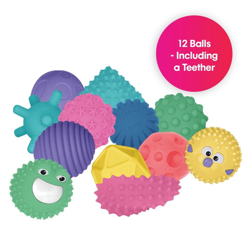 Edushape Sensory Mini Balls 12 Piece Set - Learning Resource