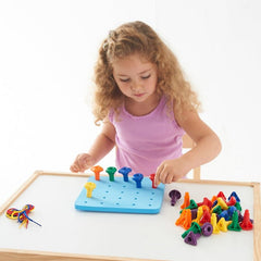 EDX Education Geo pegs and Pegboard Set - Sensory Toys