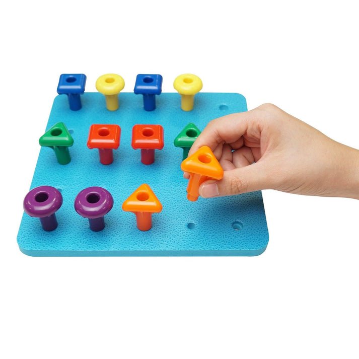 EDX Education Geo pegs and Pegboard Set - Sensory Toys