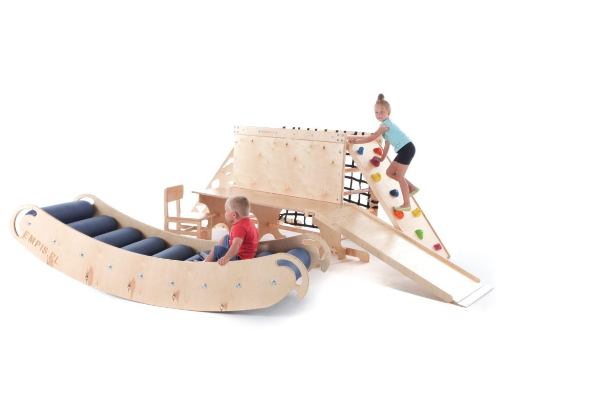 Extended Sensory Integration Climbing System with Roller Slide - Sensory Equipment