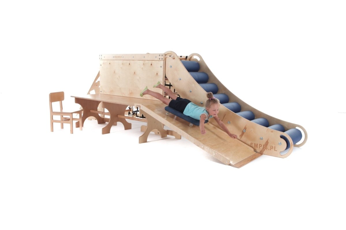 Extended Sensory Integration Climbing System with Roller Slide - Sensory Equipment