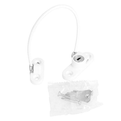 190mm Locking Window Cable Restrictor, Oval