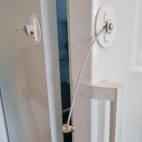 Locking Window Cable Restrictor, Self Adhesive