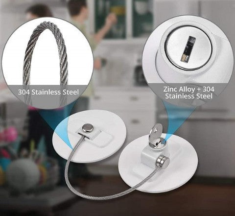 Locking Window Cable Restrictor, Self Adhesive