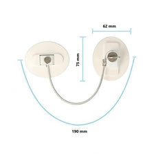 Locking Window Cable Restrictor, Self Adhesive dimensions