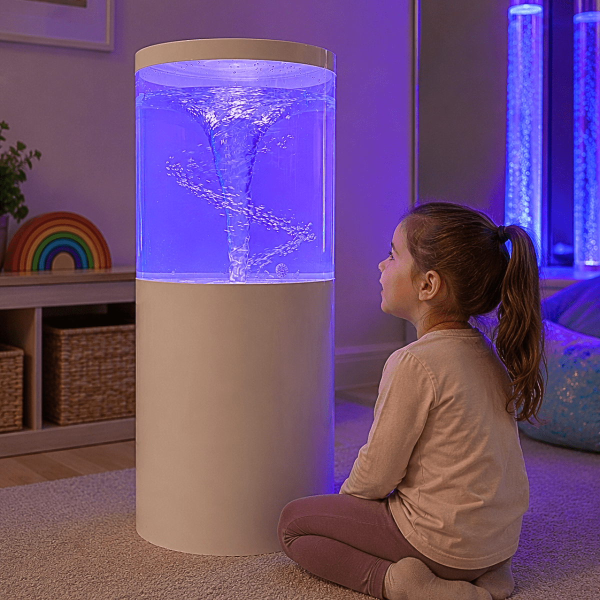 Floor Standing Tornado Sensory Tube with Remote Control - Sensory Equipment