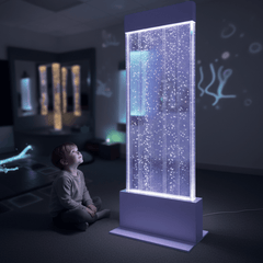 Free Standing Bubble Wall – White - Sensory Equipment
