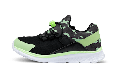 Friendly Shoes Kids Quest Lime Camo - Footwear
