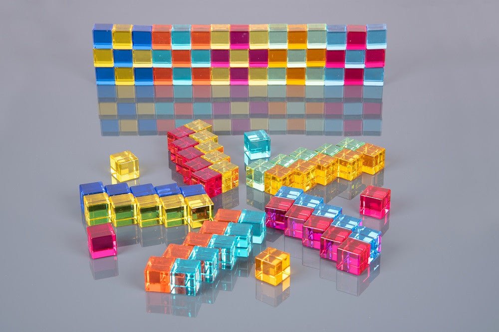 Gem Cube Mirror Tray - Pk101 - Sensory Toys