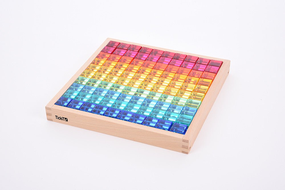 Gem Cube Mirror Tray - Pk101 - Sensory Toys