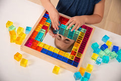 Gem Cube Mirror Tray - Pk101 - Sensory Toys