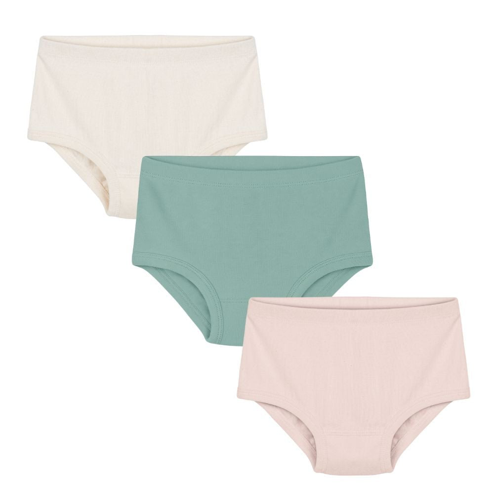 Girls Eczema Briefs (Pack of 3) – Organic Cotton, Seam - Free - Daywear