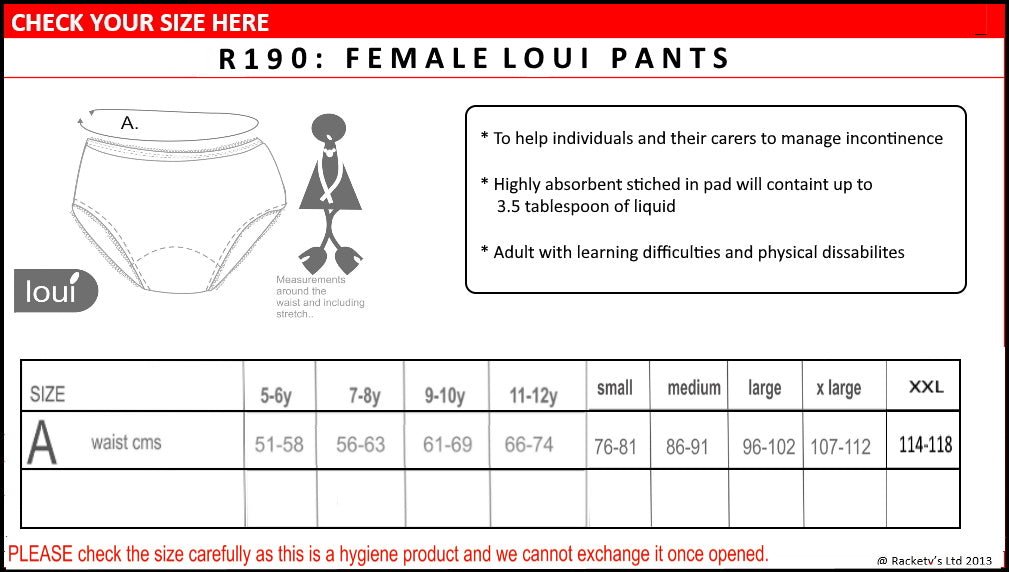 Girls Incontinence Pants - Age 5 - 6 - 3 Pack - Bedtime, Toilet Training and Incontinence
