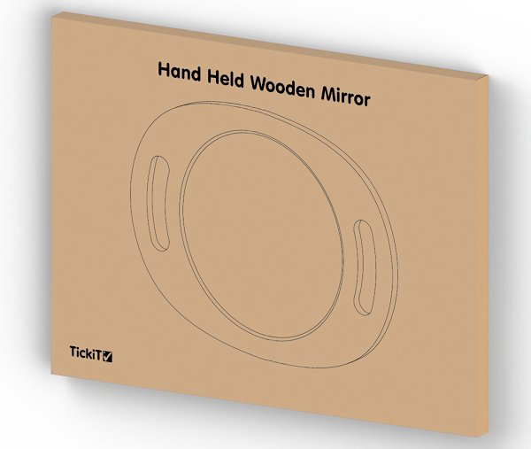 Hand Held Wooden Mirror - Learning Resource