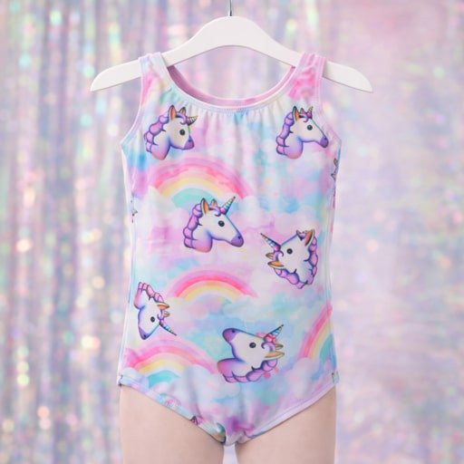 Hi - Line Girls Incontinence Swimsuit in unicorn print
