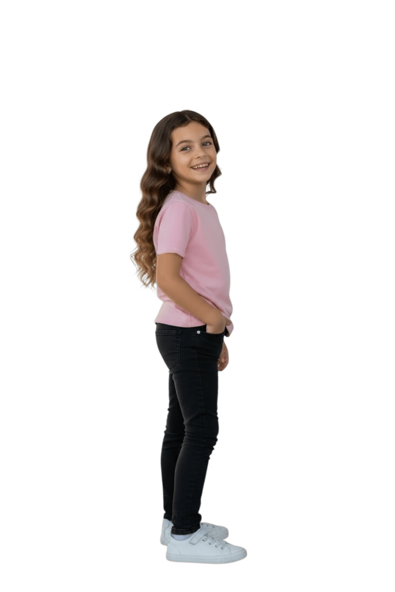 Inside Out Clothing Soft Cotton Seam Free Top Kids Short Sleeve - Daywear