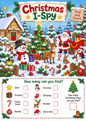 Christmas I-Spy Find & Count - Free Printable