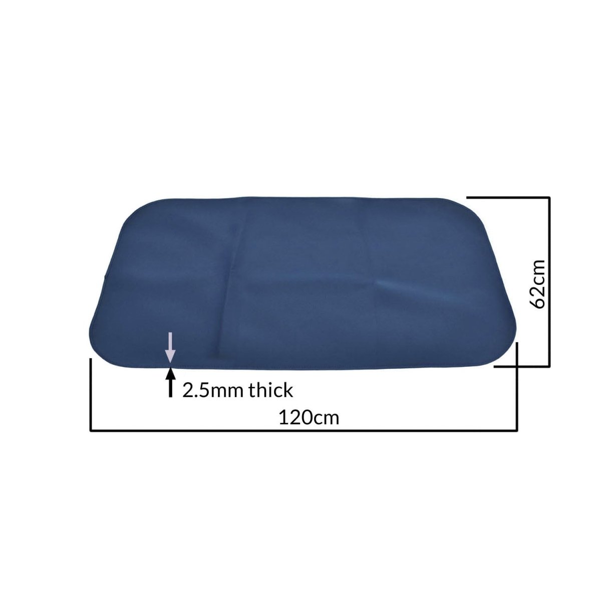 Junior Changing Mat - Steel Blue/Black - Incontinence Aids