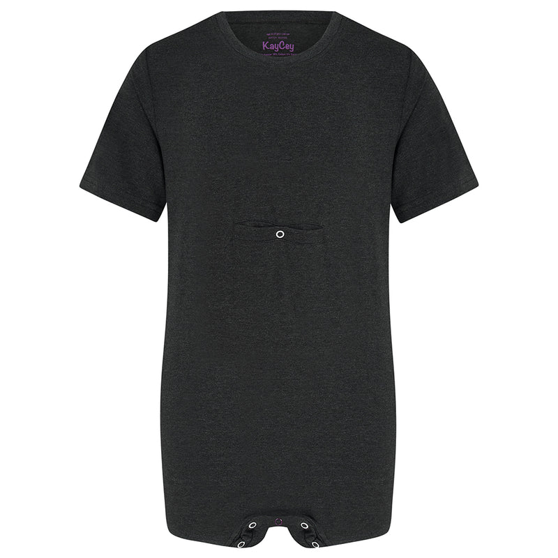 KayCey Popper Vest - Short Sleeve With Tube Access (Adults) - Bodyvests and Sleepwear