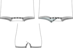 KayCey Popper Vest - Sleeveless With Tube Access (Adults) - Bodyvests and Sleepwear