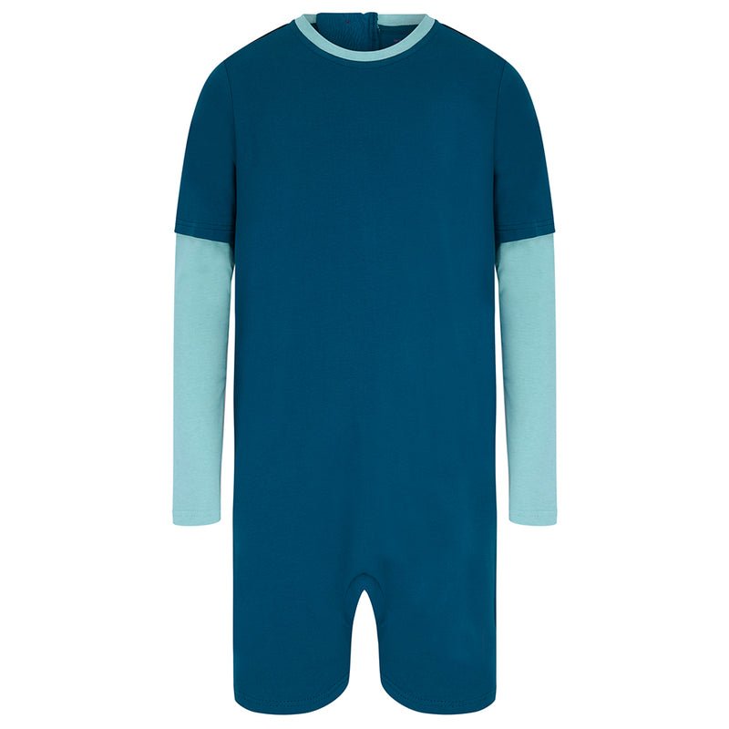 Kaycey Secret Zip Back Jumpsuits - Long Sleeve / Short Leg - Adult - Bodyvests and Sleepwear