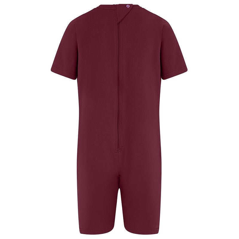 Kaycey Secret Zip Back Jumpsuits - Short Sleeve / Short Leg (Adults) - Bodyvests and Sleepwear