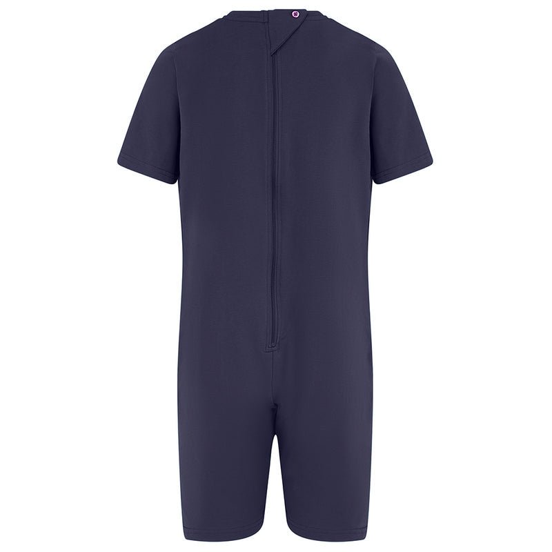 Kaycey Secret Zip Back Jumpsuits - Short Sleeve / Short Leg (Adults) - Bodyvests and Sleepwear