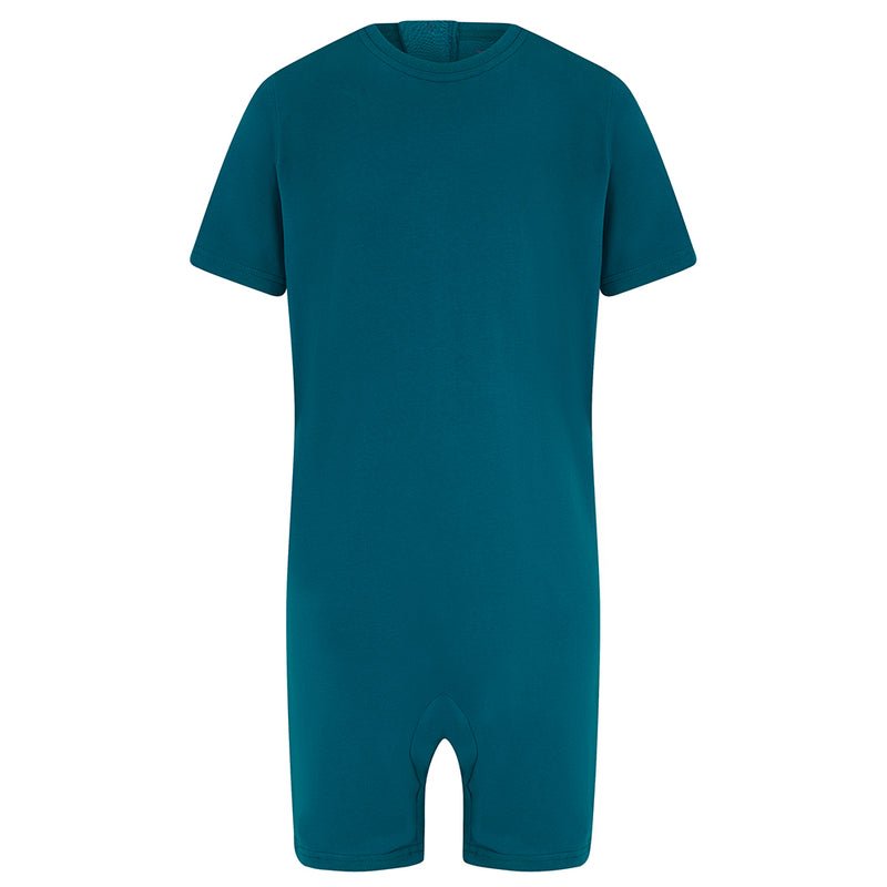 Kaycey Secret Zip Back Jumpsuits - Short Sleeve / Short Leg (Adults) - Bodyvests and Sleepwear