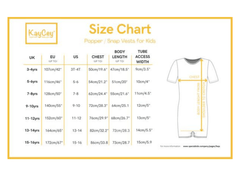 KayCey Short Sleeve / Knee Length Popper Vest - Child - Bodyvests and Sleepwear