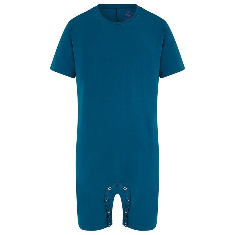 KayCey Short Sleeve / Knee Length Popper Vest - Child - Bodyvests and Sleepwear