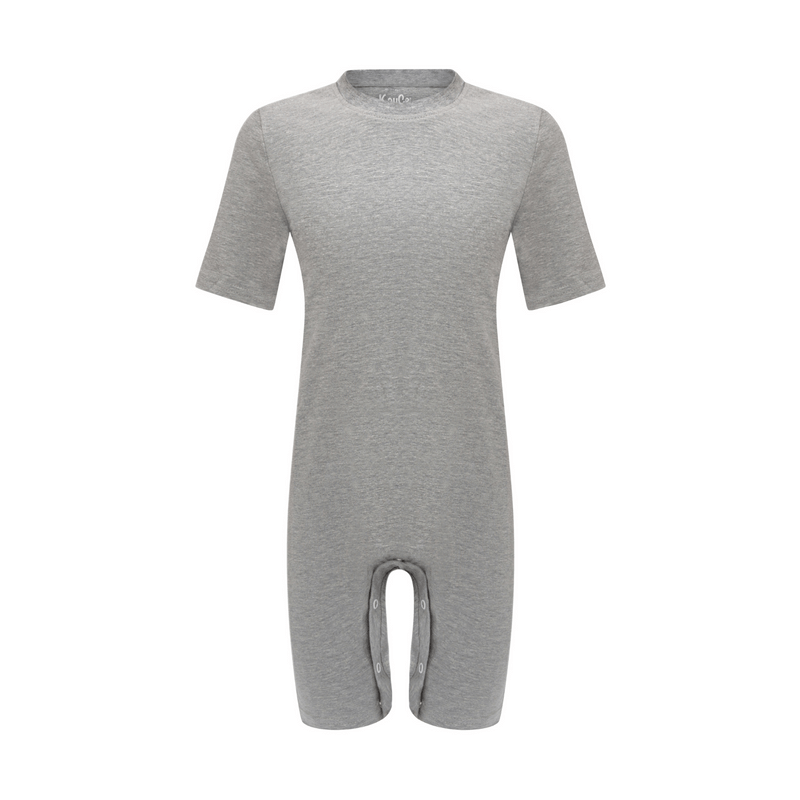 KayCey Short Sleeve / Knee Length Popper Vest - Child - Bodyvests and Sleepwear