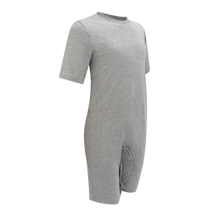 KayCey Short Sleeve / Knee Length Popper Vest - Child - Bodyvests and Sleepwear