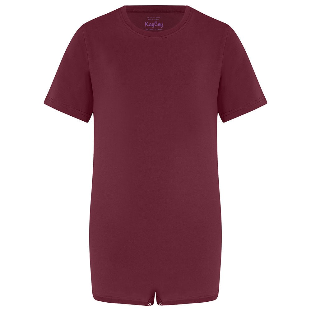 Kaycey Short Sleeved Popper Vest - Child - Bodyvests and Sleepwear