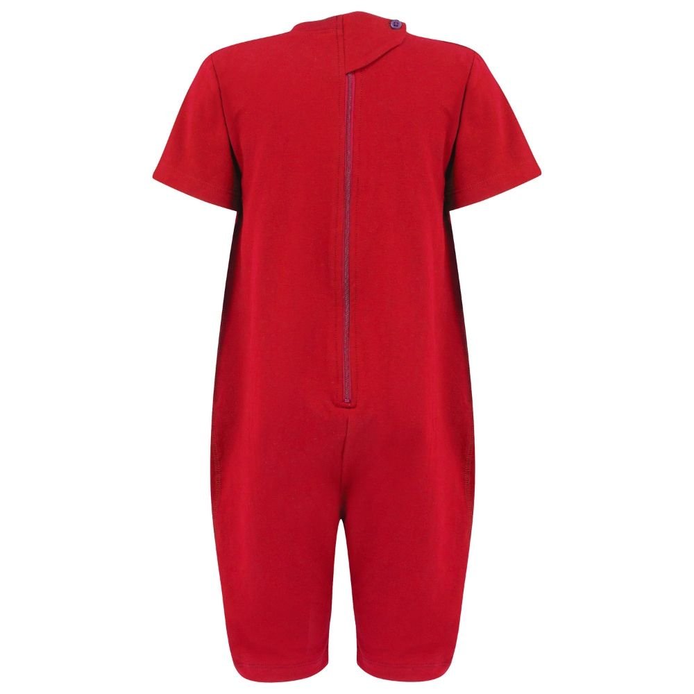 Kaycey Short Sleeved Zip Back Knee Length Jumpsuit - Child - Bodyvests and Sleepwear