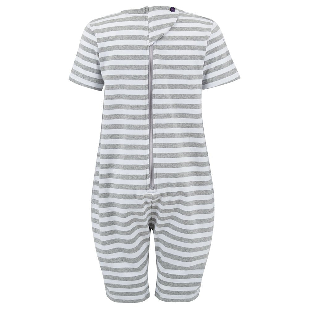 Kaycey Short Sleeved Zip Back Knee Length Jumpsuit - Child - Bodyvests and Sleepwear