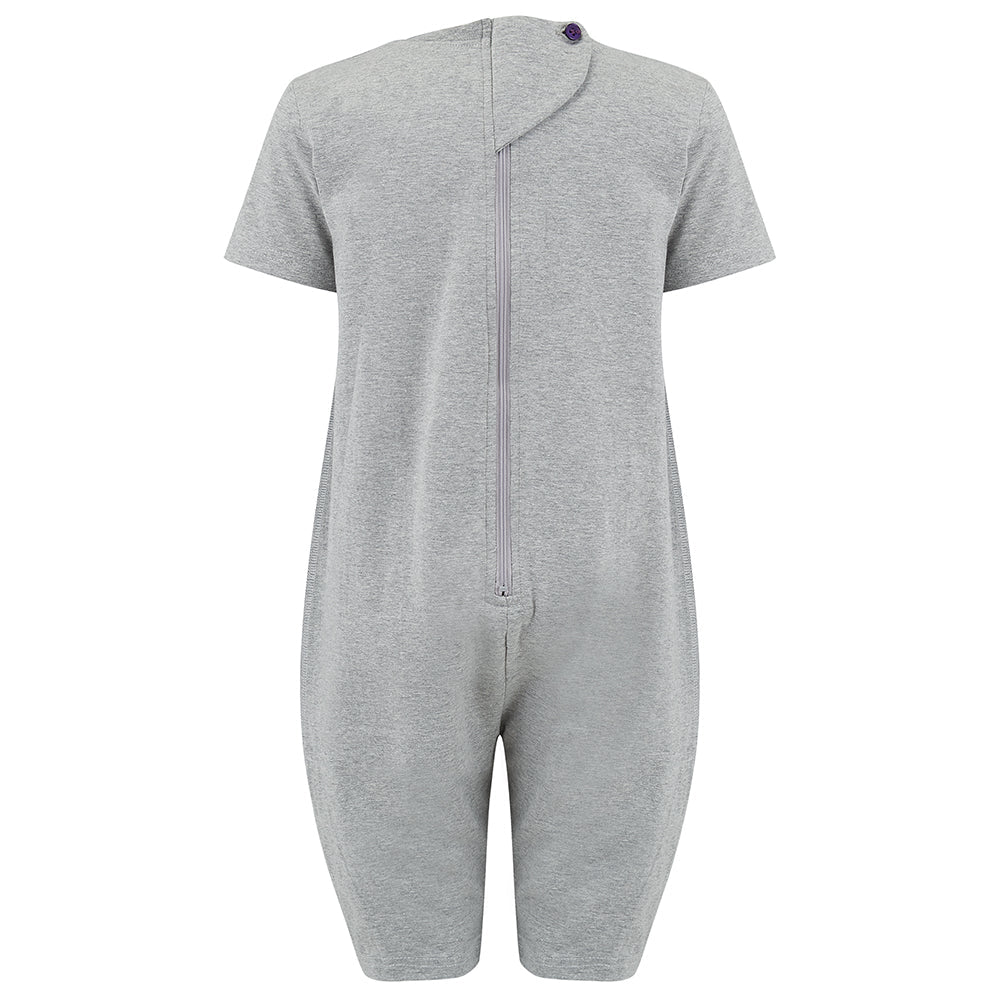 Kaycey Short Sleeved Zip Back Knee Length Jumpsuit - Child - Bodyvests and Sleepwear