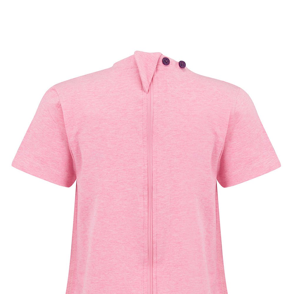 Kaycey Short Sleeved Zip Back Knee Length Jumpsuit - Child - Bodyvests and Sleepwear