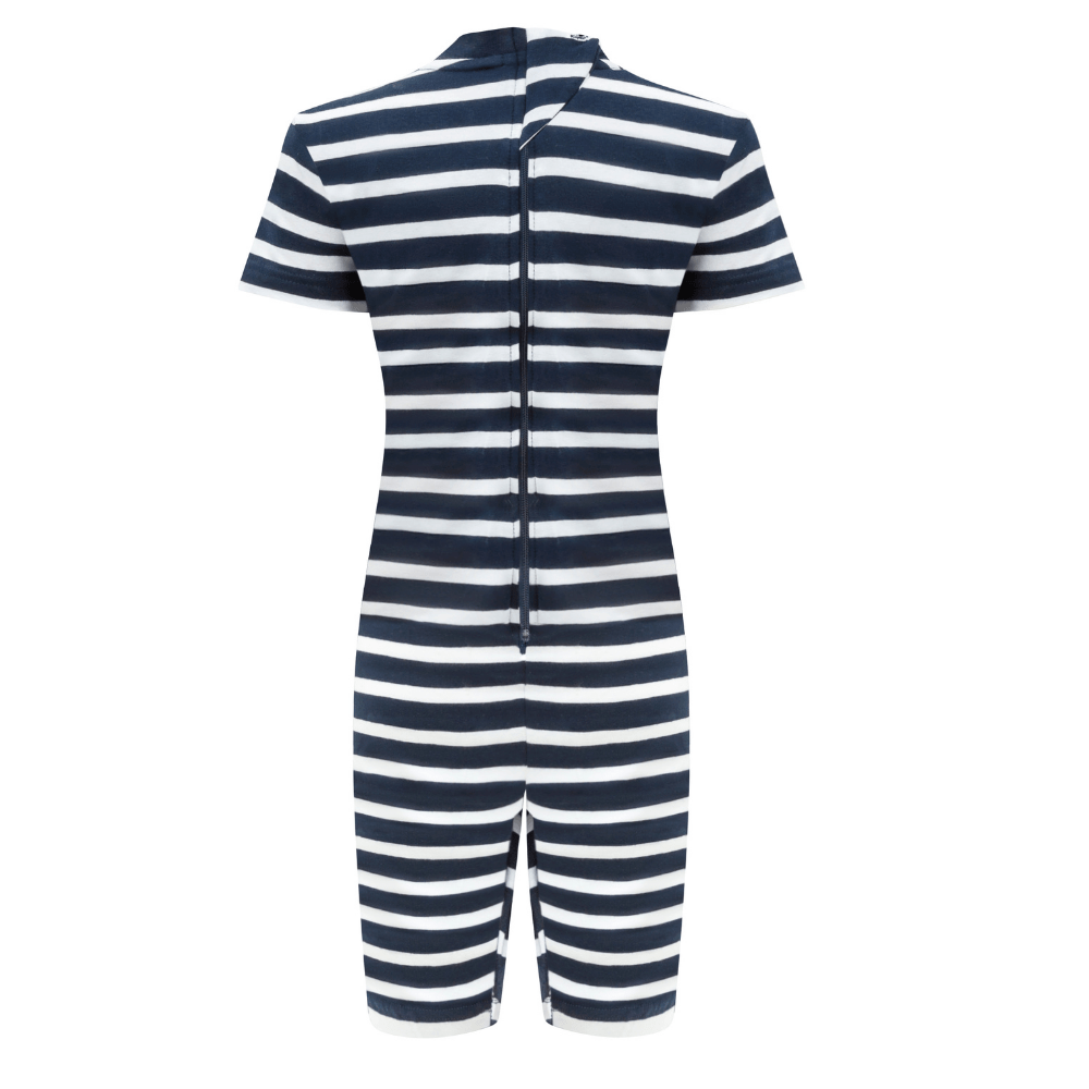 Kaycey Short Sleeved Zip Back Knee Length Jumpsuit - Child - Bodyvests and Sleepwear
