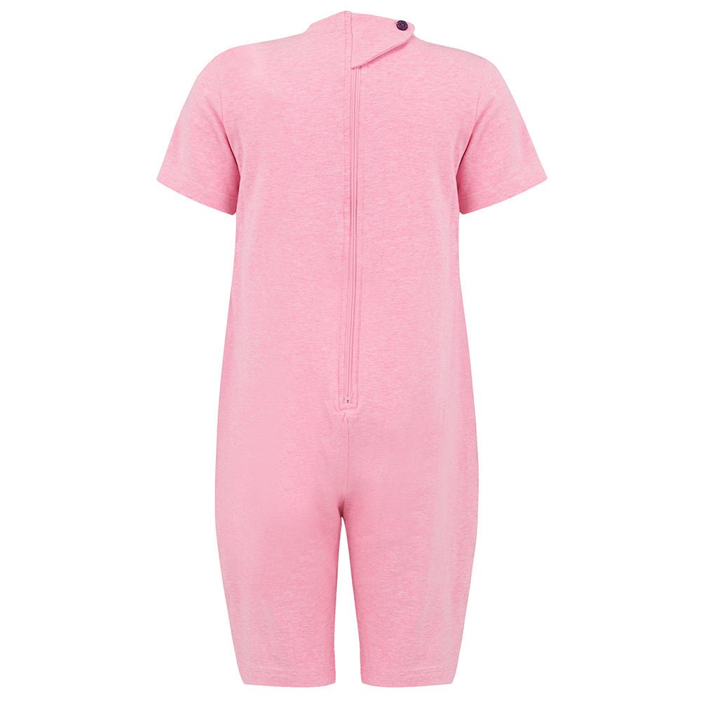 Kaycey Short Sleeved Zip Back Knee Length Jumpsuit - Child - Bodyvests and Sleepwear
