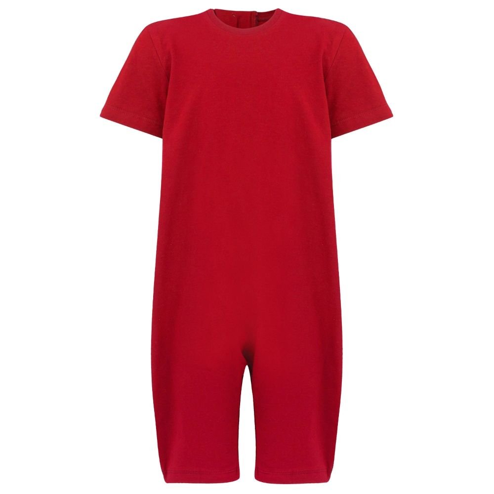 Kaycey Short Sleeved Zip Back Knee Length Jumpsuit - Child - Bodyvests and Sleepwear