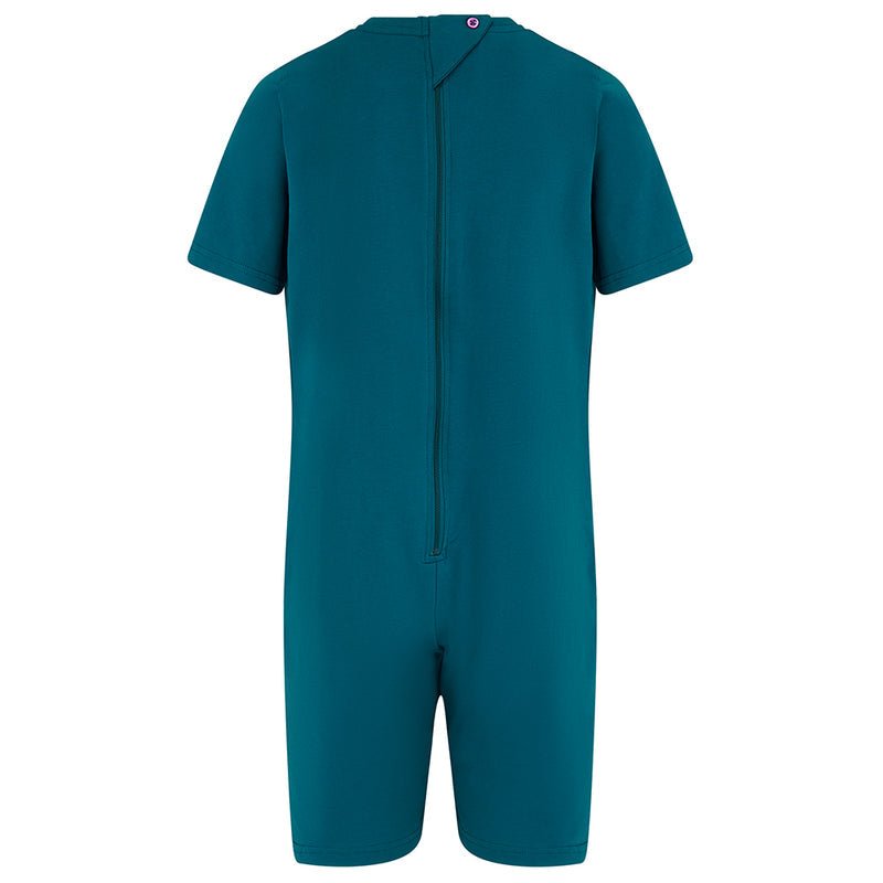 KayCey Short Sleeved Zip Back Short Leg Jumpsuit - Child - Bodyvests and Sleepwear