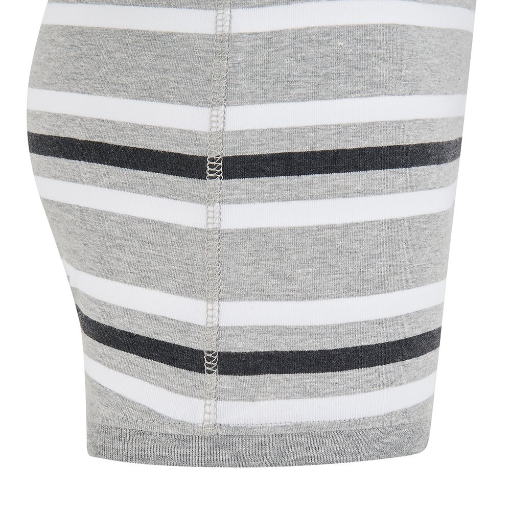 KayCey® Signature Stripes Short Sleeve Popper Vest Bodysuit - Bodyvests and Sleepwear