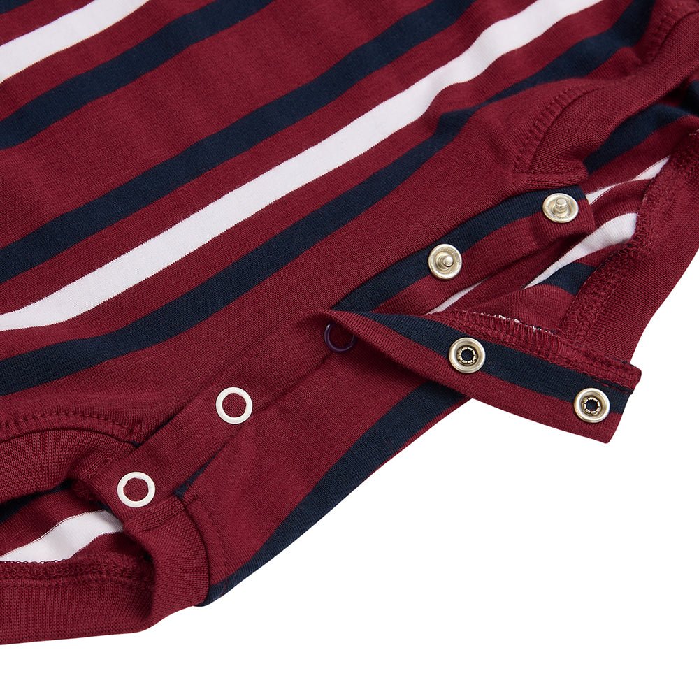 KayCey® Signature Stripes Sleeveless Popper Bodysuit - Bodyvests and Sleepwear