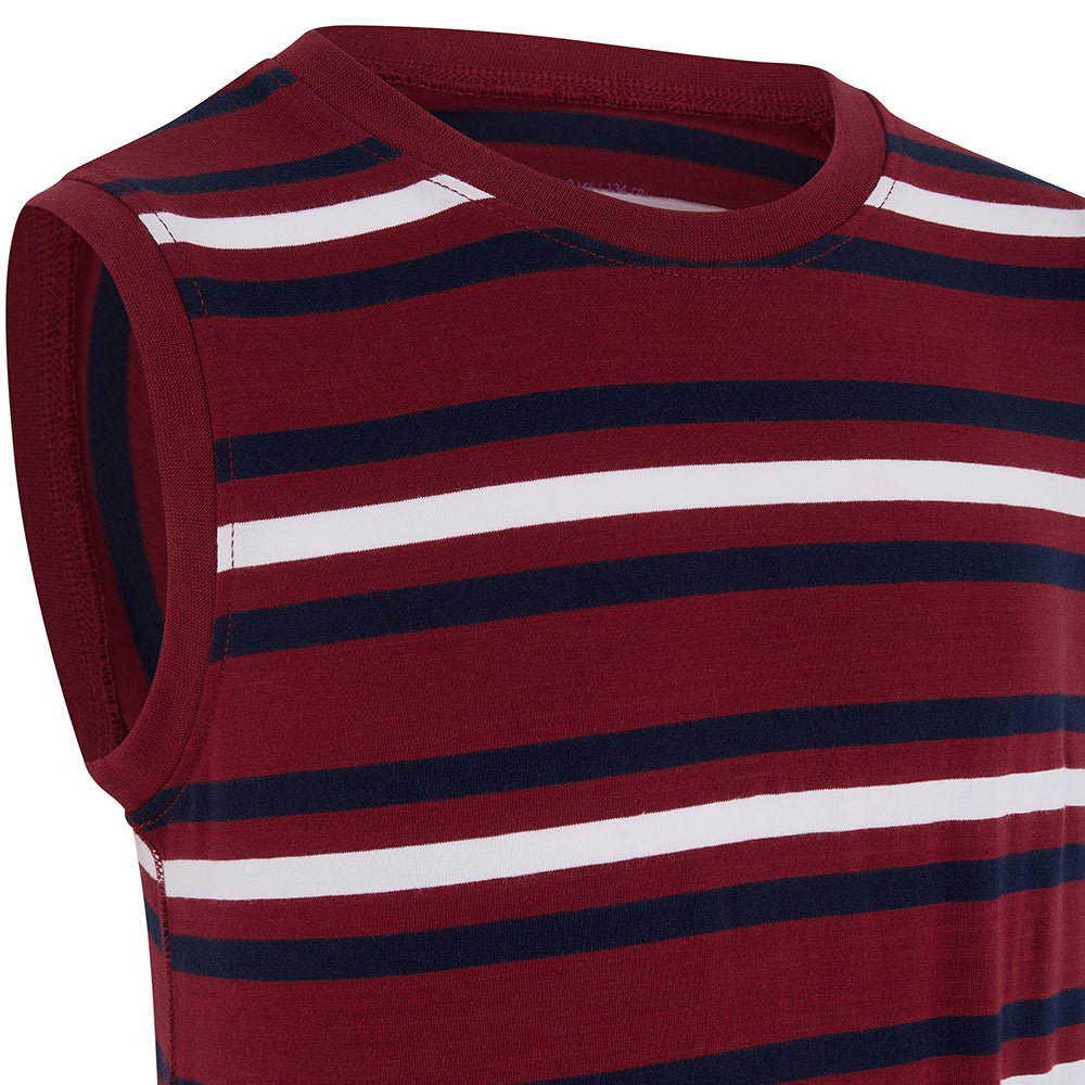 KayCey® Signature Stripes Sleeveless Popper Bodysuit - Bodyvests and Sleepwear