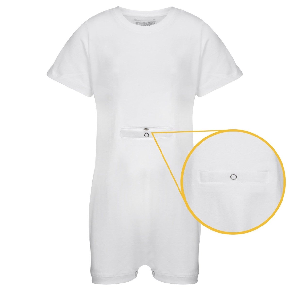 KayCey®P Adults Bodysuits - Short Sleeve with Tube Access - Bodyvests and Sleepwear