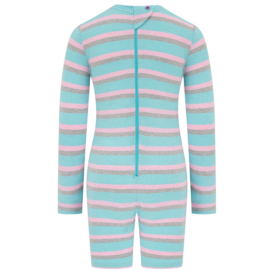 KayCey®Z Lite Secret Zip Back Jumpsuits (Kids) - Long Sleeve / Knee Length - Bodyvests and Sleepwear